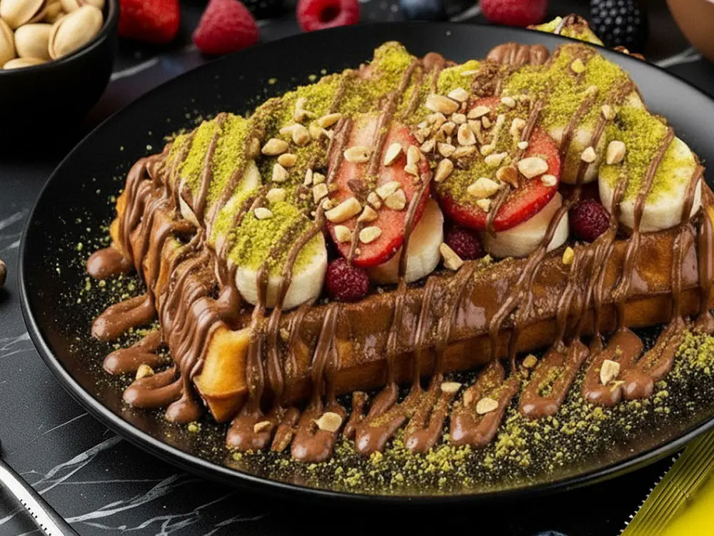 Sütlü çikolatalı Waffle
