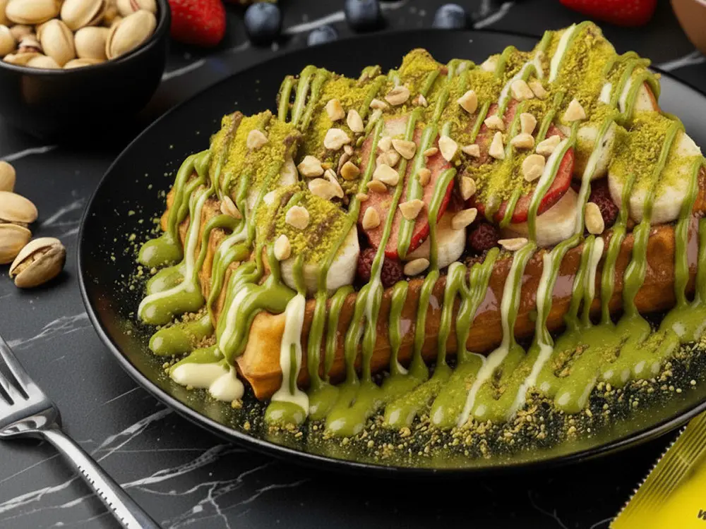Fıstık rüyası waffle